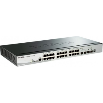 Настраиваемый L2+ стекируемый коммутатор D-LINK DGS-1510-28P/A1A PROJ с 24 портами 10/100/1000Base-T, 2 портами 1000Base-X SFP и 2 портами 10GBase-X SFP+ Настраиваемый L2+ стекируемый коммутатор D-LINK DGS-1510-28P/A1A PROJ с 24 портами 10/100/1000Base-T, 2 портами 1000Base-X SFP и 2 портами 10GBase-X SFP+