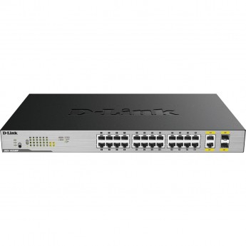 Неуправляемый коммутатор D-LINK DGS-1026MP/B2A с 24 портами 10/100/1000Base-T, 2 комбо-портами 100/1000Base-T/SFP (24 порта PoE 802.3af/at, PoE-бюджет 370 Вт) Неуправляемый коммутатор D-LINK DGS-1026MP/B2A с 24 портами 10/100/1000Base-T, 2 комбо-портами 100/1000Base-T/SFP (24 порта PoE 802.3af/at, PoE-бюджет 370 Вт)