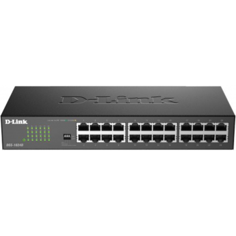 Неуправляемый коммутатор D-LINK DGS-1024D/J1A с 24 портами 10/100/1000Base-T