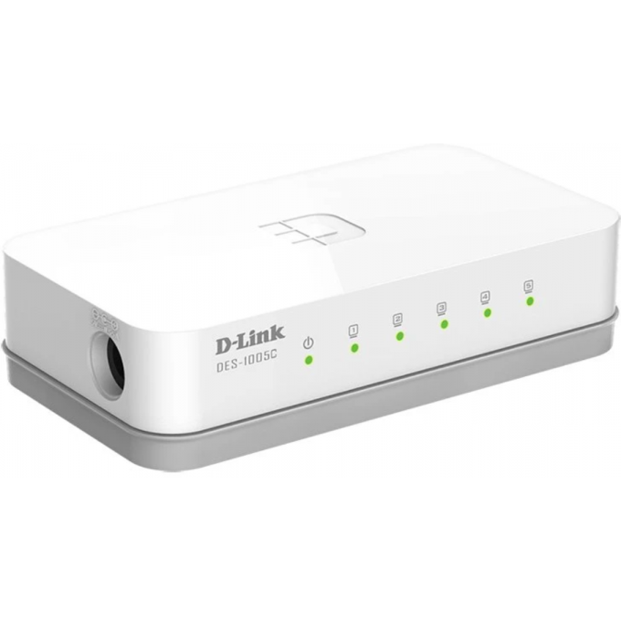 Неуправляемый коммутатор D-LINK с 5 портами 10/100Base-TX DES-1005C/C2A
