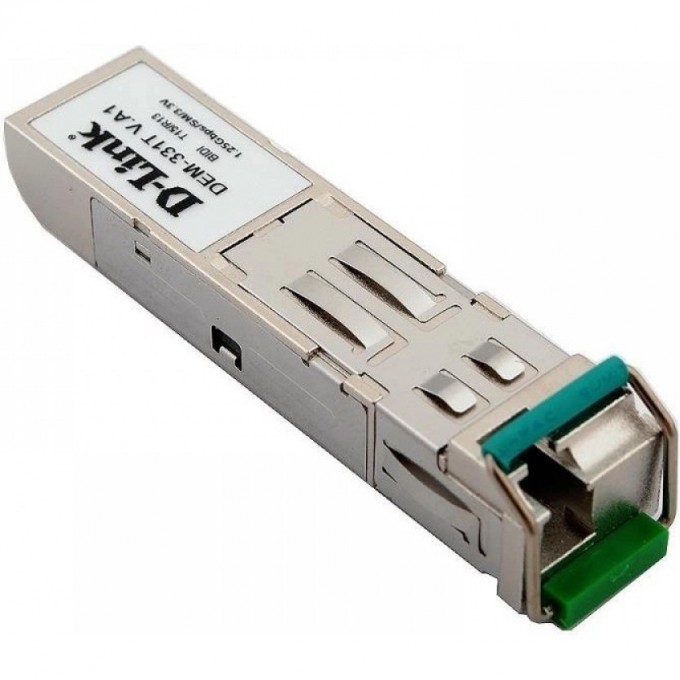 SFP-трансивер D-LINK с 1 портом 1000Base-BX-D (Tx:1550 нм, Rx:1310 нм) для одномодового оптического кабеля (до 40 км) 331T/40KM/B1A