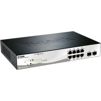 Управляемый L2 коммутатор D-LINK DGS-1210-10P/FL2A с 8 портами 10/100/1000Base-T и 2 портами 1000Base-X SFP (8 портов PoE 802.3af/at, PoE бюджет 65 Вт) Управляемый L2 коммутатор D-LINK DGS-1210-10P/FL2A с 8 портами 10/100/1000Base-T и 2 портами 1000Base-X SFP (8 портов PoE 802.3af/at, PoE бюджет 65 Вт)